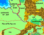 Sultinate of Zeif, Caliphate of Ekbir, Plains of the Paynims, Ket, Bissel, Perrenland, Ket, Barrier Peaks, Yatil Mountains