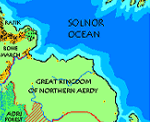 Sea Barons, The Great Kingdom, County of Sundi, The Grandwood Forest, Spindrift Sound, Lendore Isles